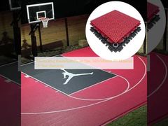 Piastrelle ad incastro per campo da basket 340x340mm in PP, garanzia 10 anni