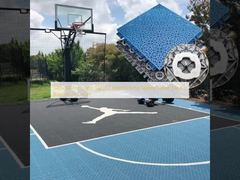 Piastre per pavimenti sportivi ad incastro in PP antiscivolo da 340x340mm per campi da basket