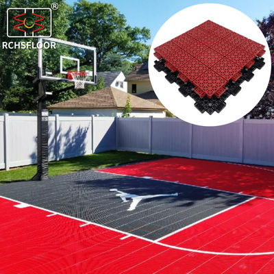 34*34cm Piastrelle di pavimento in PVC interlocking facile da installare Matta da campo da badminton all'aperto