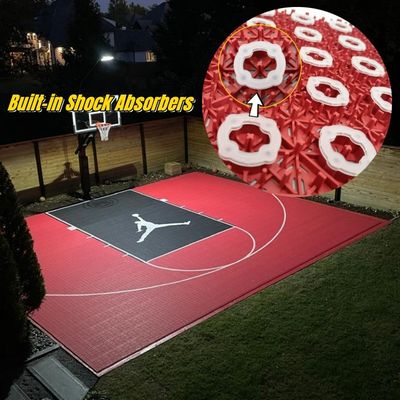 34x34cm*1,8cm Materiale antiscivolo Multi Sport pP Piastrelle di blocco per sport all'aperto Piastrelle per basket