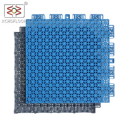 Piastrelle per pavimenti in PP resistenti ai raggi UV 25x25 cm Assorbente d'urto 30%
