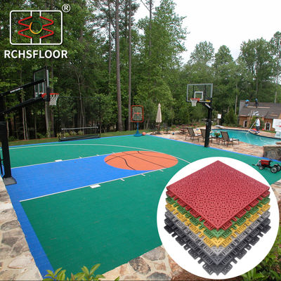 Cortile da tennis e pallavolo Piastrelle per pavimenti di 18 mm di polipropilene