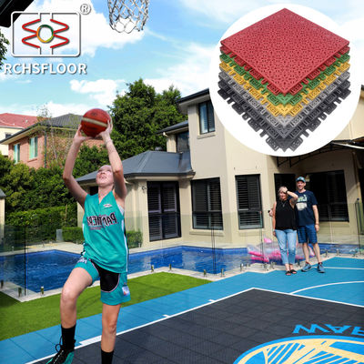 Piastrelle sportive modulari in polipropilene da 18 mm Piastrelle da campo da badminton