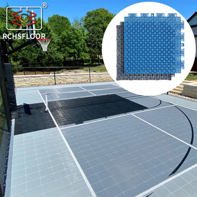 Interlocking Outdoor Basketball Court Sport Court Piastrelle di superficie resistenti agli UV