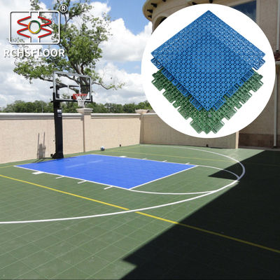 Piastrelle per pavimenti di campi di basket resistenti alle intemperie Piastrelle interconnesse multi-sport CE RoSH
