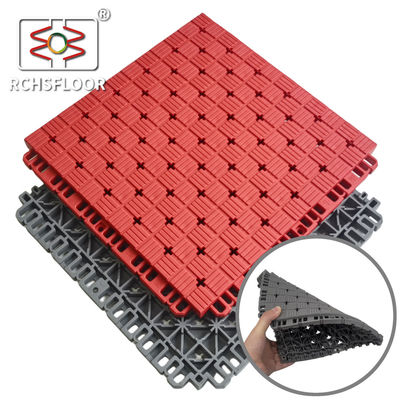 410g TPE Piastrelle sportive modulari Cortile da basket Piastrelle di plastica