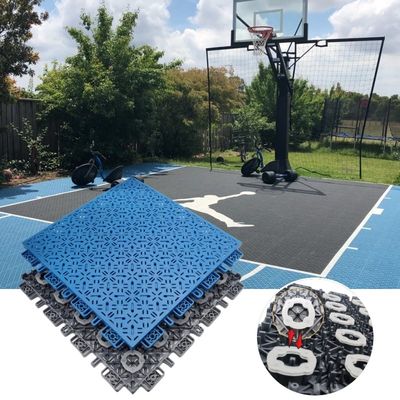 Pp portatile Interlocking Pickleball Cortile di basket Pavimento tappeto piastrelle per sport all'aperto