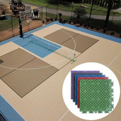 Pp all'aria aperta Interlocking Badminton Volleyball Sport Court Piastrelle Portatili