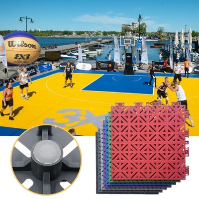 RCHS installare il pavimento del campo da basket costruire piastrelle modulari del campo da basket