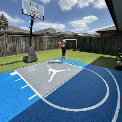 Tutti i tempi Pp Modulare Campo da basket all'aperto Pavimento Facile da installare Regolabile Interlocking
