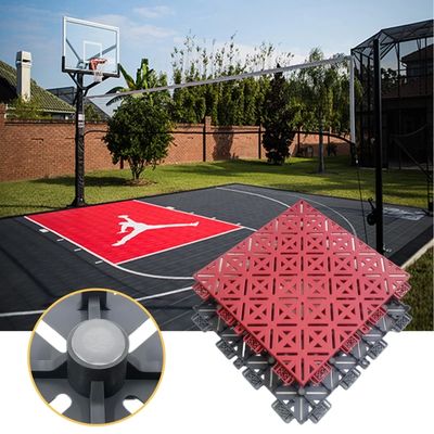 Piastrelle per sport all'aperto a colori personalizzati in PP facile da installare superficie con texture cutanee