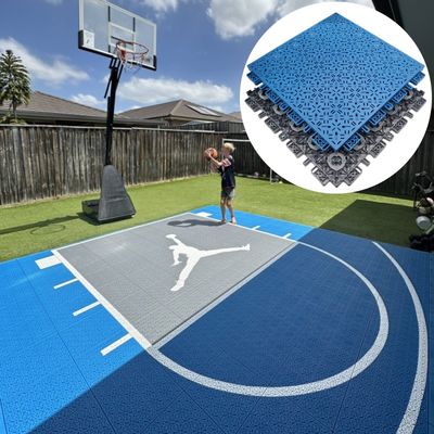Piastrelle sportive interconnesse in PP personalizzate per campi da basket 340x340mm