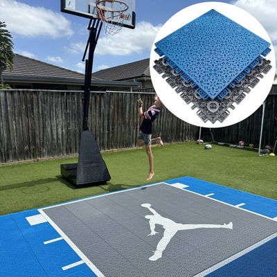 340x340mm Interlocking PP Sport Court Tiles for Basketball and Tennis